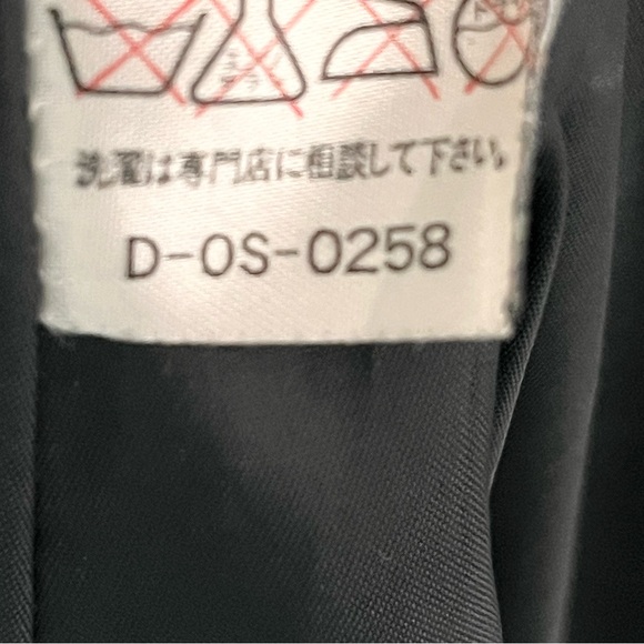 ANNI ‘90 Vtg Black Lambskin Leather Long Button Front Fitted Coat Dress Timeless - Picture 9 of 16